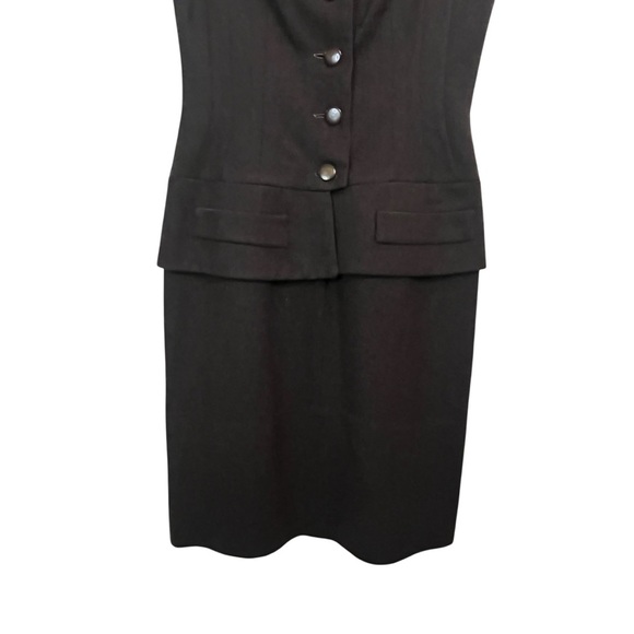 Irene Saltern 1950’s VTG Hollywood Designer Chic Brown Button Down Dress SZ S - Picture 5 of 15